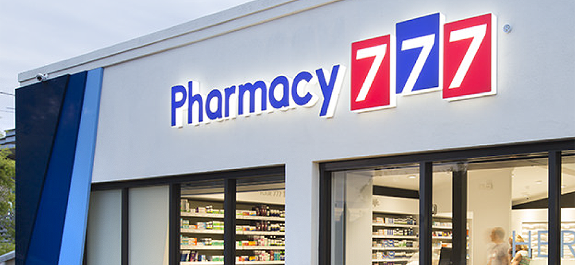 slide Pharmacy 777 Retail Signage